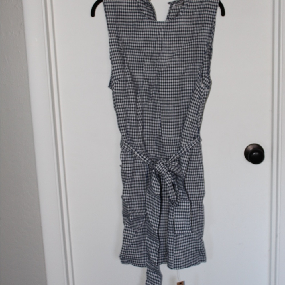 Reformation Black and White Checkered Mini Dress